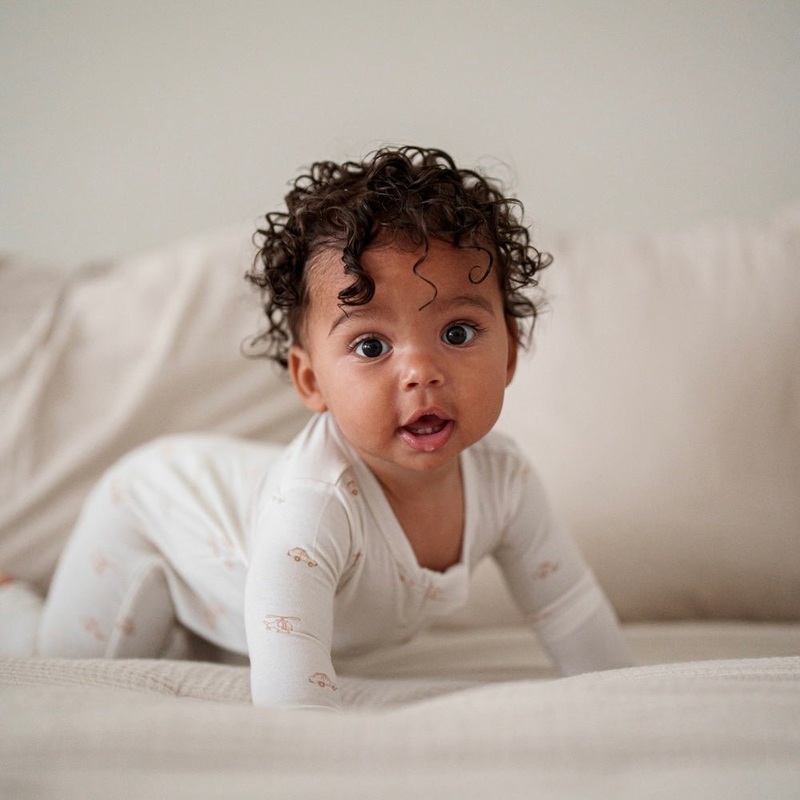 Bamboo Romper|3-6M|6-12M|12-18M|18-24M|2-3T|Heathered Tan Smilies|Pastel Smilies|Flowers|Vehicles