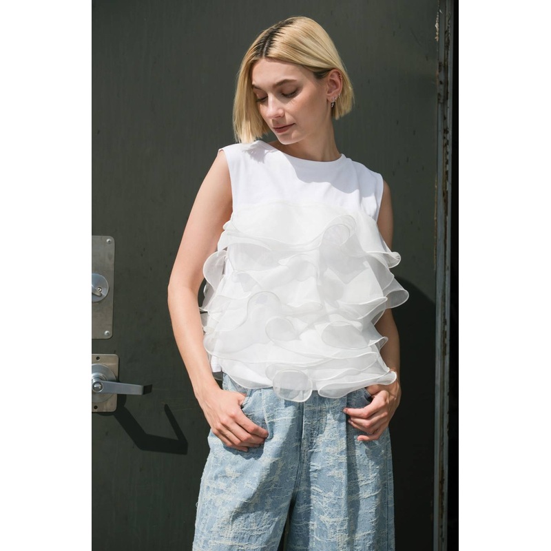 CLOUD NINE CHIC KNIT TOP|WHITE|S|M|L