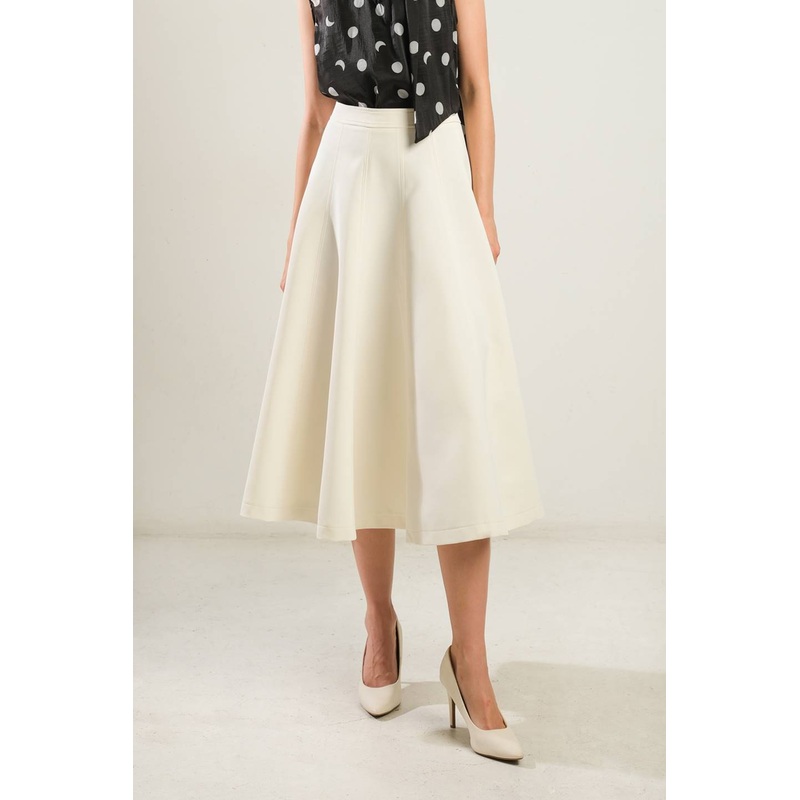 DELICATE TOUCH  WOVEN SKIRT|OFF WHITE|BLACK|S|M|L
