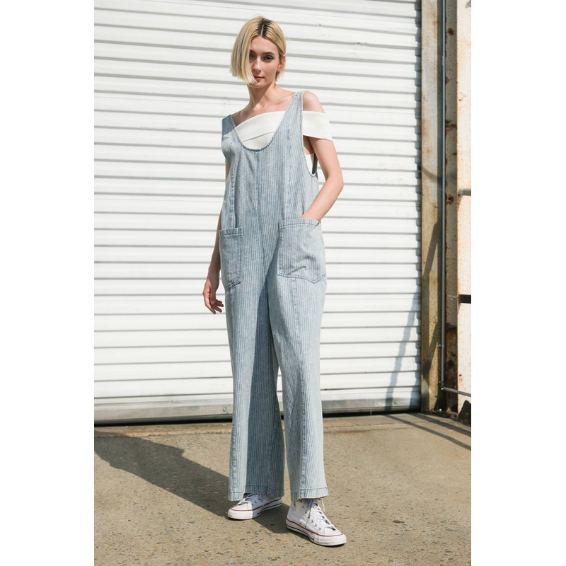 JOURNEY OF LOVE DENIM PANTS|LIGHT STRIPE ACID|S|M|L