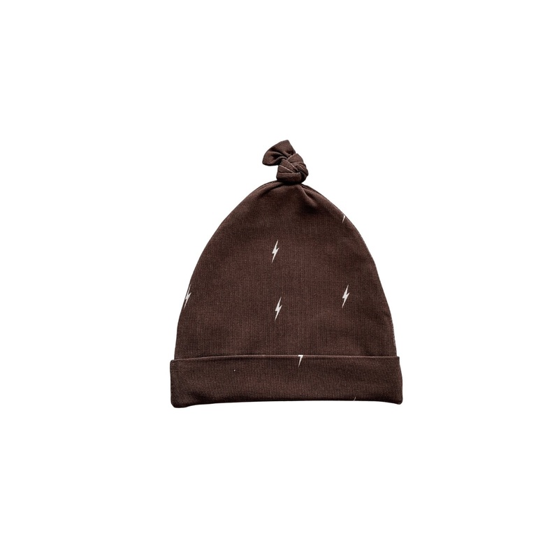 Knot Hat – Brown Lightning