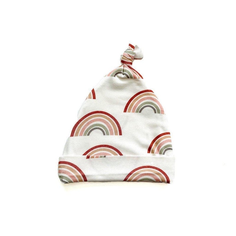 Knot Hat – Neutral Rainbow