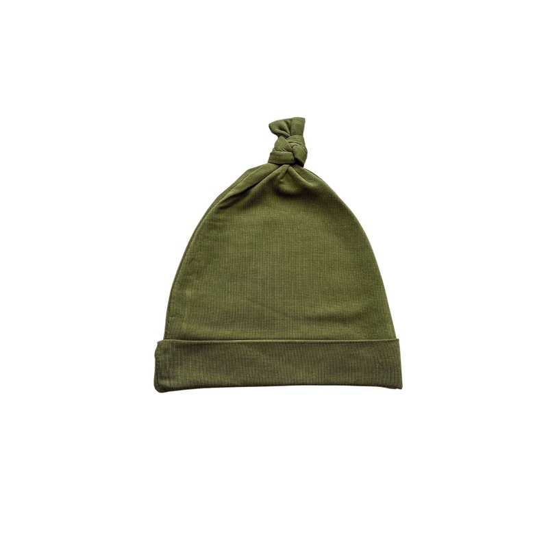 Knot Hat – Olive Green