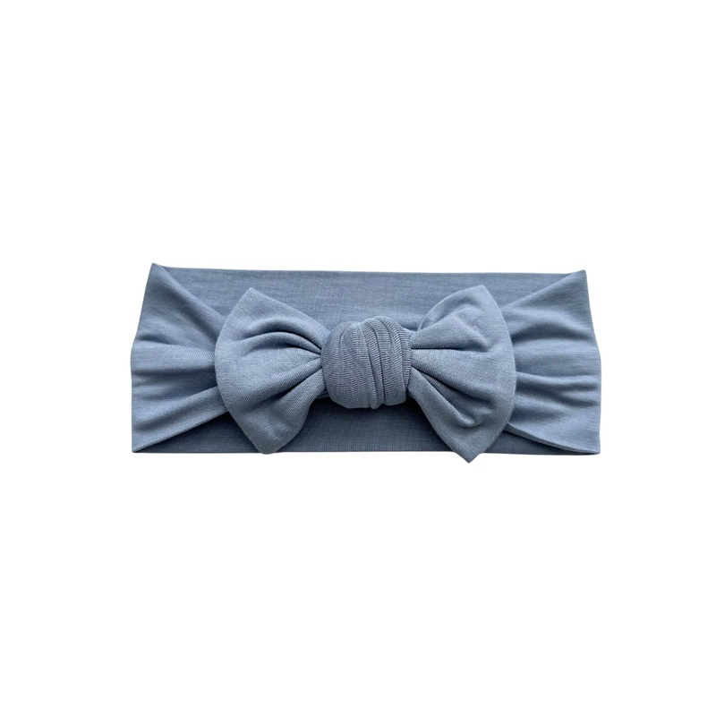 Knotted Headband – Dusty Blue
