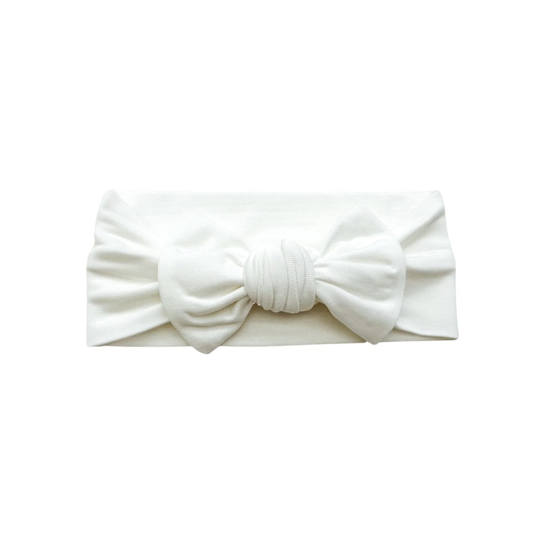 Knotted Headband – White
