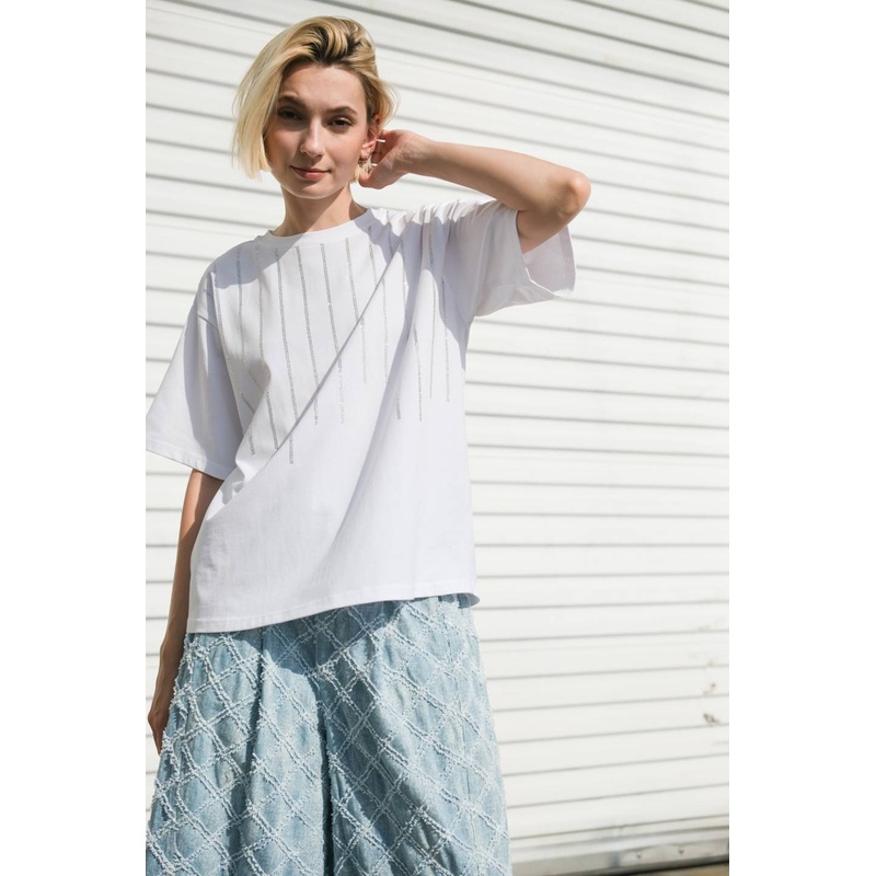 LET IT ALL GO KNIT TOP|GREY|WHITE|S|M|L