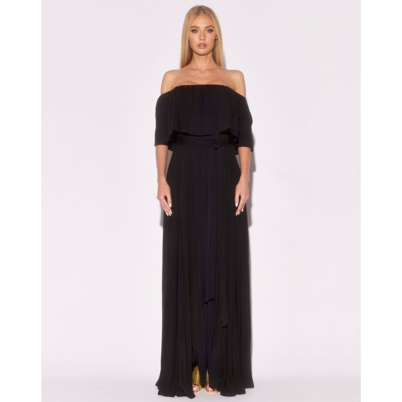Morning Glory Maxi Dress – Black
