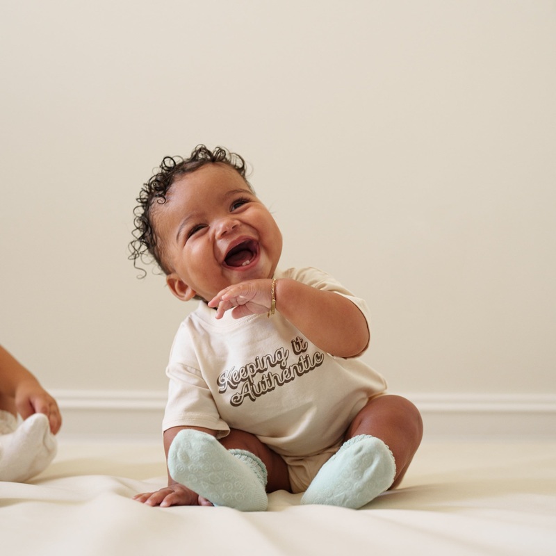 Organic Cotton T-Shirt|NB|0-3M|3-6M|6-9M|9-12M|12-18M|18-24M|2-3T|Keeping it Authentic – Sand