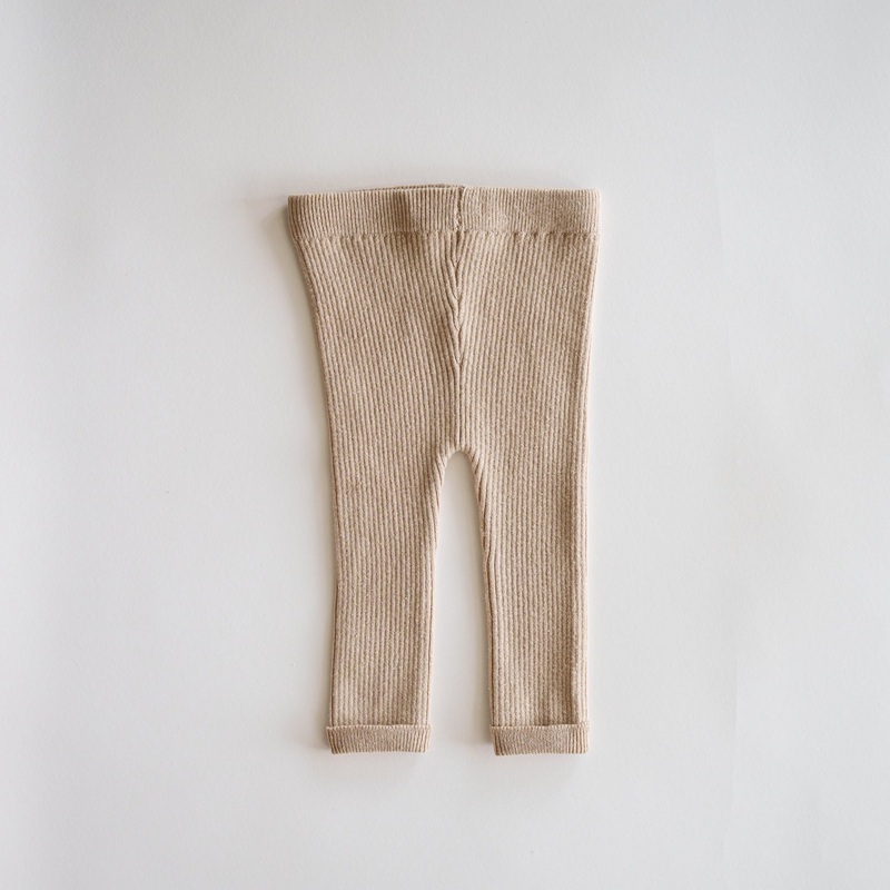 Organic Thin Knit Leggings|Wheat|Fawn|Ivory|NB|0-3M|3-6M|6-9M|9-12M|12-18M|18-24M|2-3T|3-4T