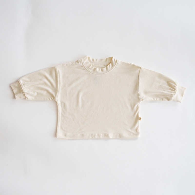 Oversized Bamboo Longsleeve|Coconut Milk|Oatmeal|Milk|NB|0-3M|3-6M|6-9M|9-12M|12-18M|18-24M|2-3T