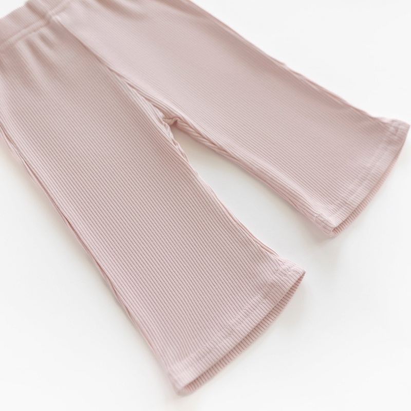 Ribbed Modal Wideleg Pant|Blush|Black|Cappuccino|NB|0-3M|3-6M|6-9M|9-12M|12-18M|18-24M|2-3T|3-4T