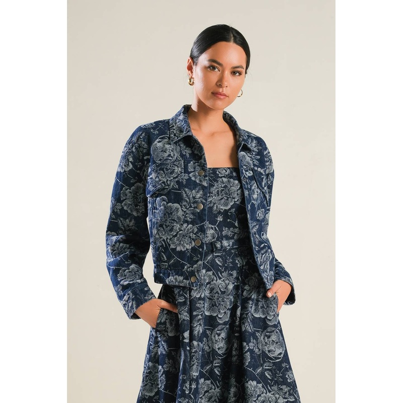 SOPHISTICATED STUNNER DENIM JACKET