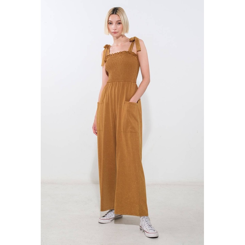 TRENDING MOMENT KNIT JUMPSUIT|CAMEL|CHARCOAL|S|M|L
