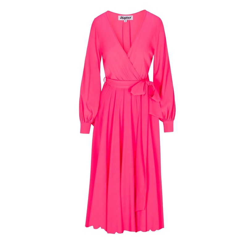 Venus Midi Dress – Neon Pink|S|M|L|XL|XXL|XXXL