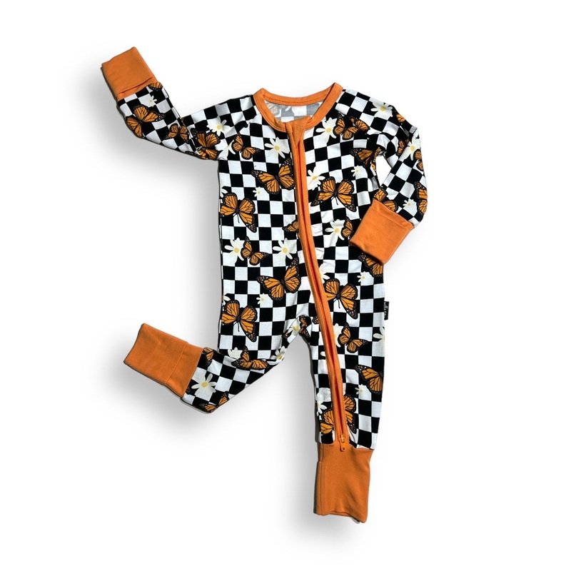 ZIP ROMPER – Butterflies|0/3m|3/6m|6/12m|12/18m|18/24m|2/3T