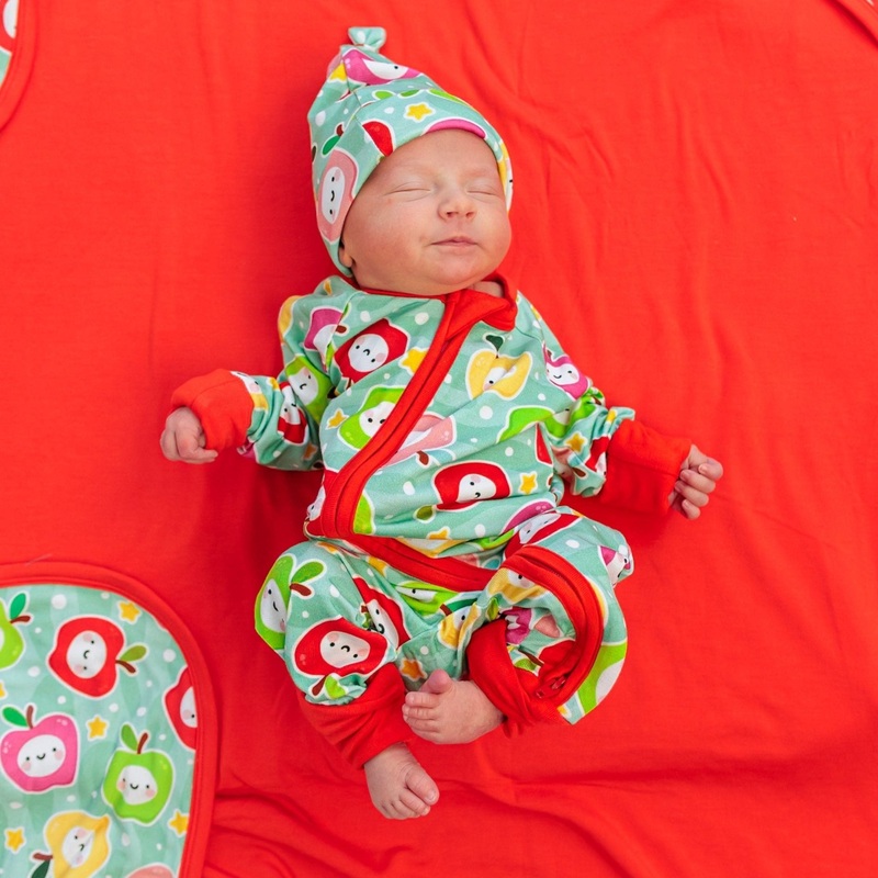ZIP ROMPER – Kawaii Apple|0/3m|3/6m|6/12m|12/18m|18/24m|2/3T