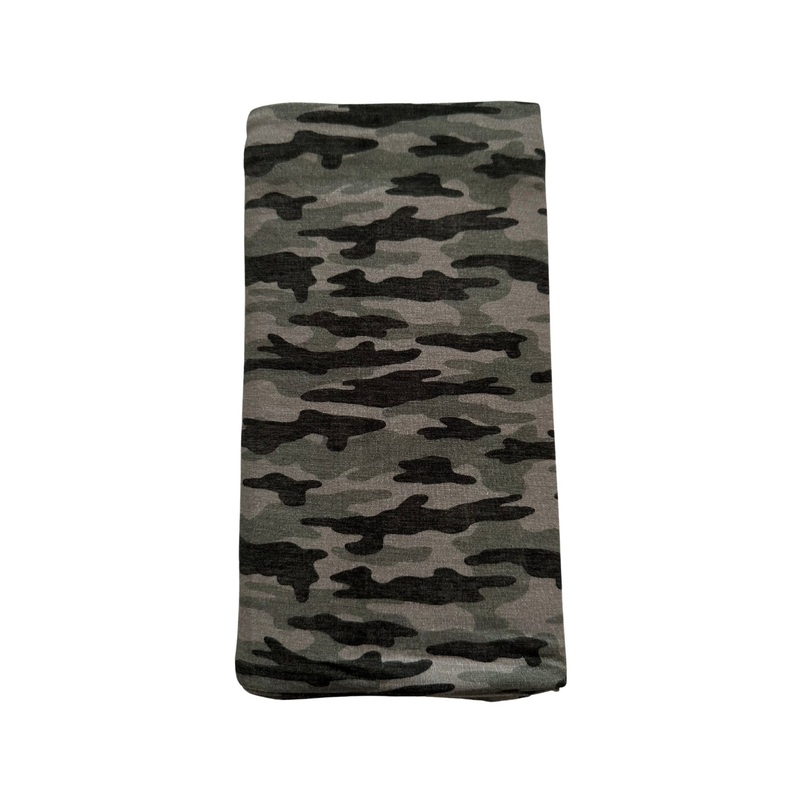 Bamboo Stretch Swaddle – Camo|Swaddle Only|Swaddle + Knot Hat|Swaddle + Headband