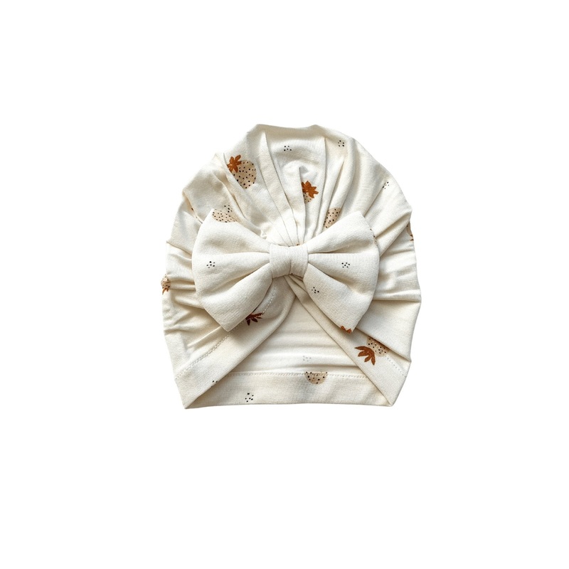 Bow Turban Hat – Boho Strawberry