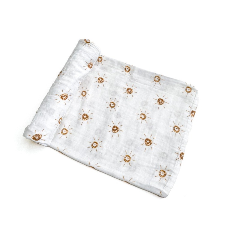 Brown Sun Muslin Swaddle Blanket