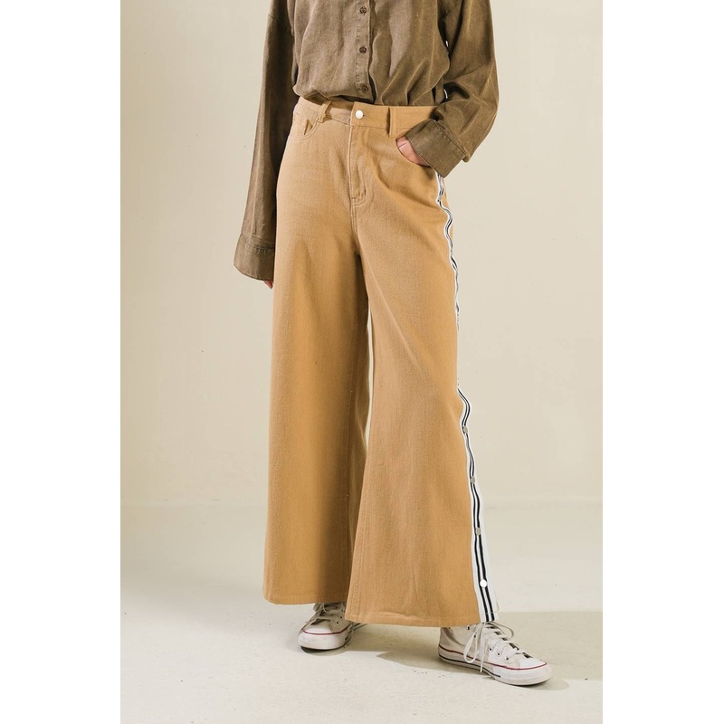 ELEGANT ELEVATION WOVEN TWILL PANTS