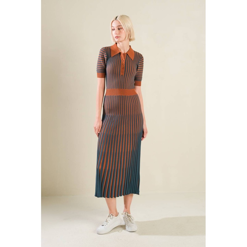 LUXE LIVING SWEATER MIDI DRESS