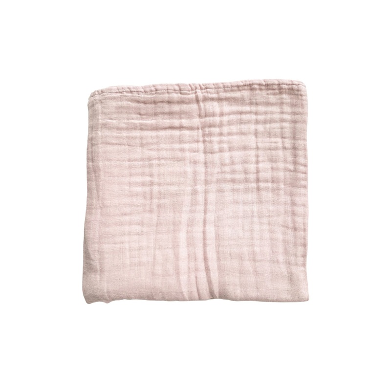 Muslin 6-Layer Blanket – Baby Pink