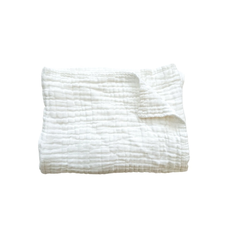 Muslin 6-Layer Blanket – White