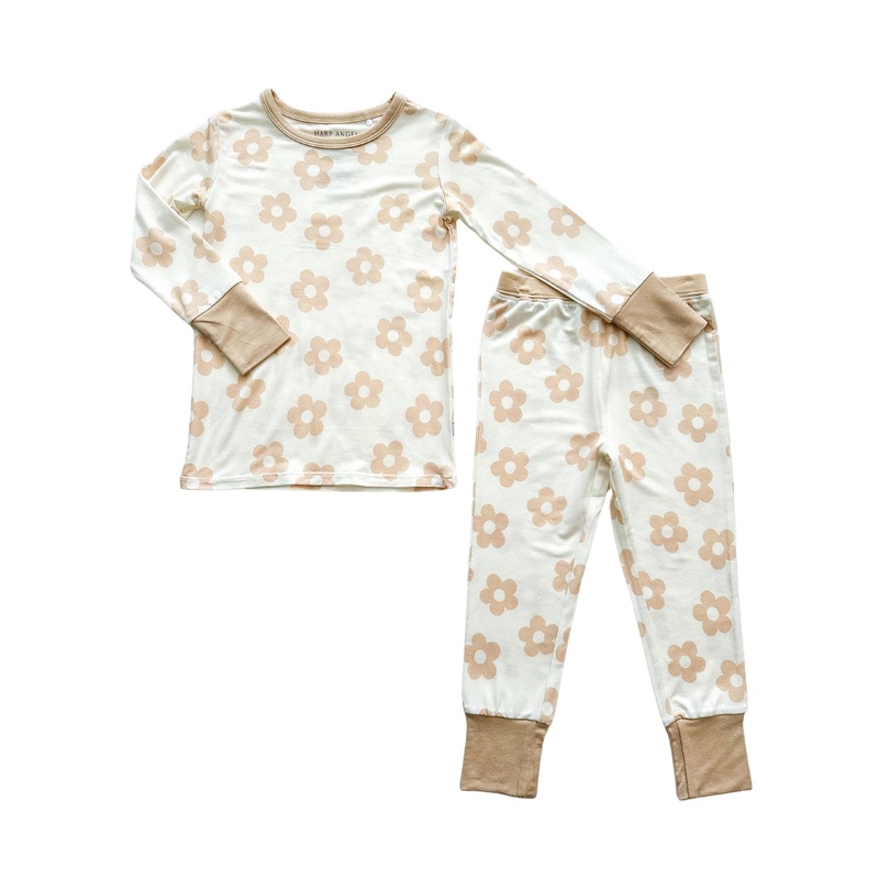 Two-Piece Pajama Set – Blush Daisy