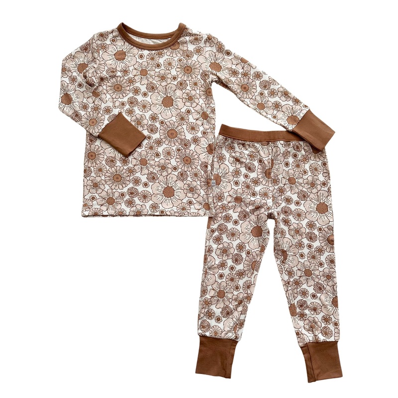 Two-Piece Pajama Set – Flower Garden