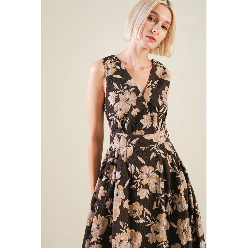 VENTURA VISION WOVEN MIDI DRESS