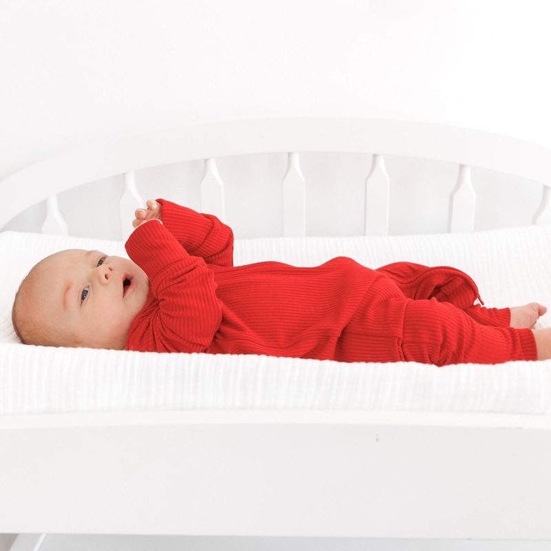 ZIP ROMPER – Red Ribbed|0/3m|3/6m|6/12m|12/18m|18/24m|2/3T