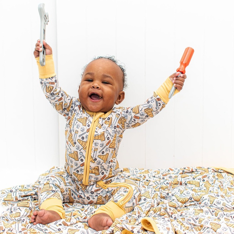 ZIP ROMPER- Tools|0/3m|3/6m|6/12m|12/18m|18/24m|2/3T