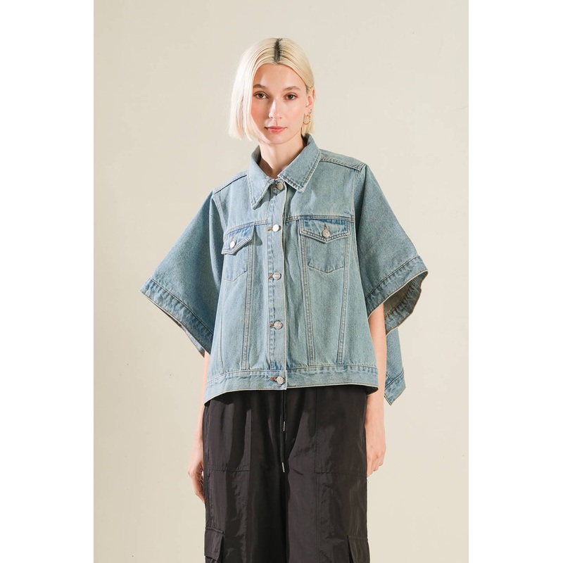 BEAUTIFUL AS YOU DENIM JACKET|MEDIUM INDIGO|CHARCOAL|S/M|M/L