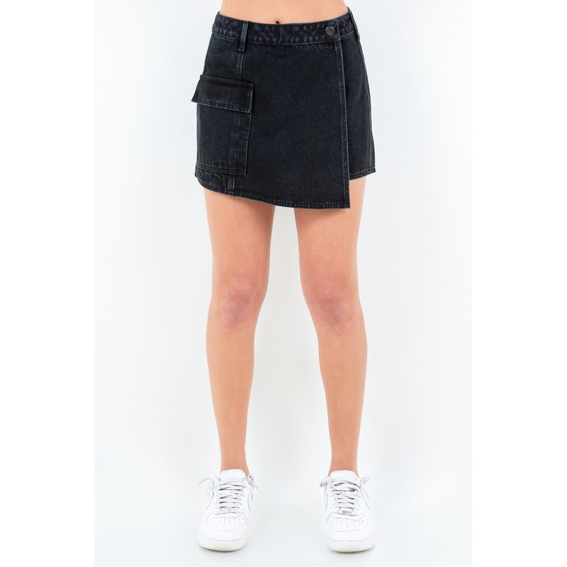 Cargo Pocket Mini Skort|Black|S|M|L