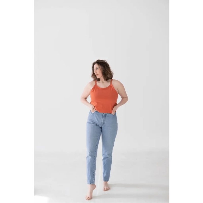 The Mom Tank in Tomato|XS|Small|Medium|Large|XL|1X|2X|3X