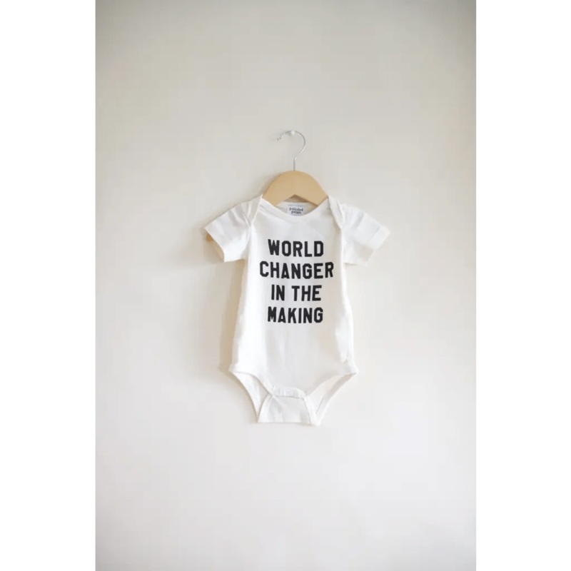 World Changer in the Making Organic Cotton Baby Bodysuit
