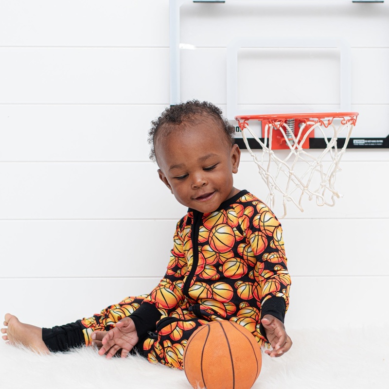 ZIP ROMPER – Basketball|0/3m|3/6m|6/12m|12/18m|18/24m|2/3T