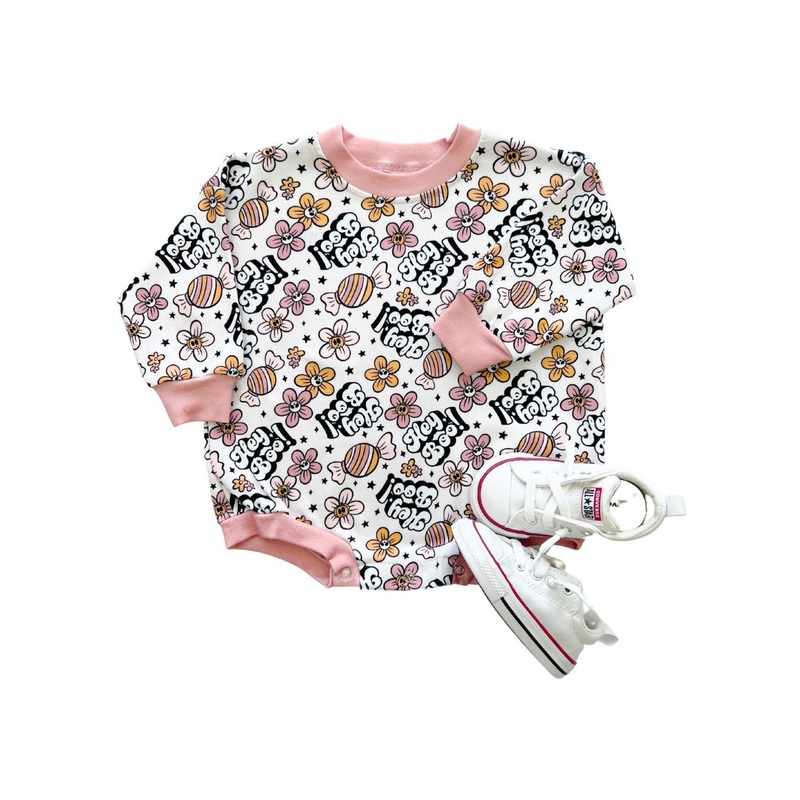 Bubble Romper | Hey Boo|0-3M|3-6M|6-12M|12-18M|18-24M|2T