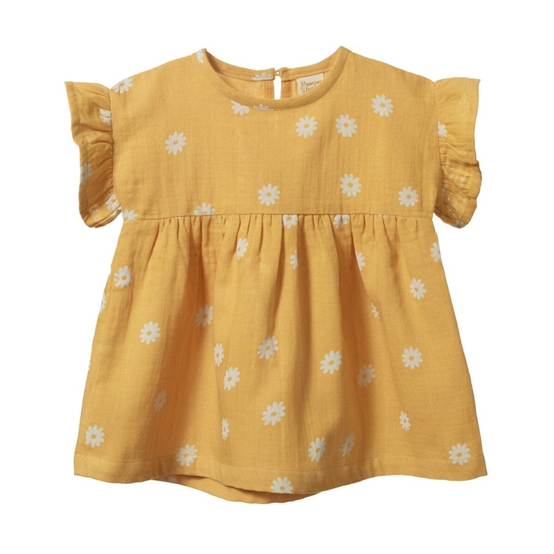 Clara Dress – Chamomile Sunshine Print