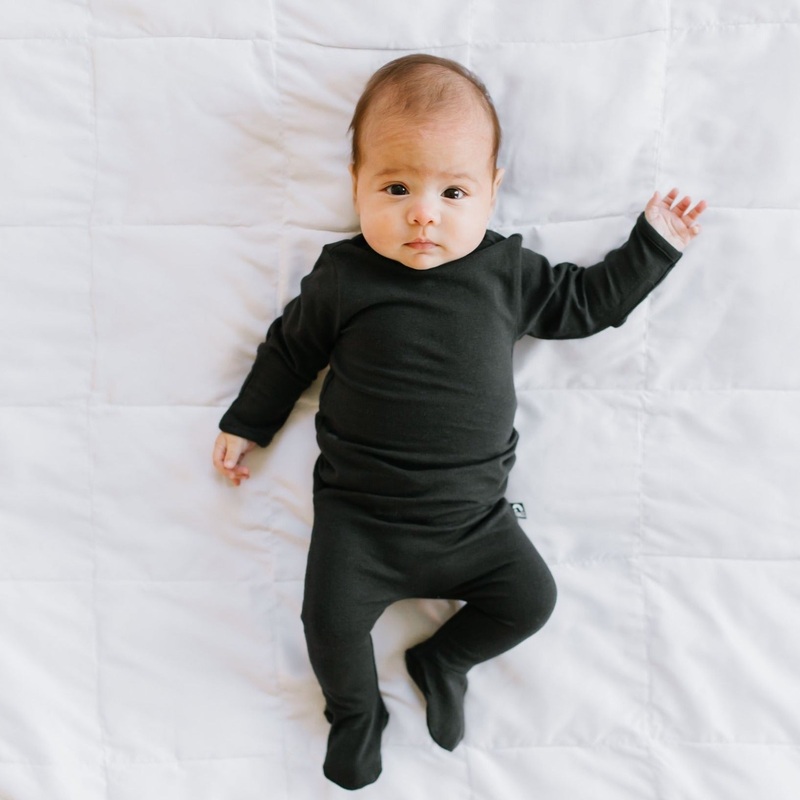 Essentials Peekabooty Rag Romper – ‘Newborn Rag in Phantom’