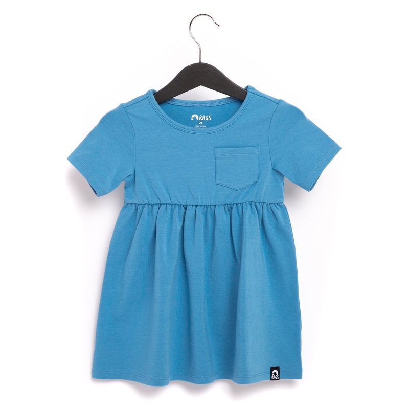 Essentials Short Sleeve Dress – ‘Parisian Blue’