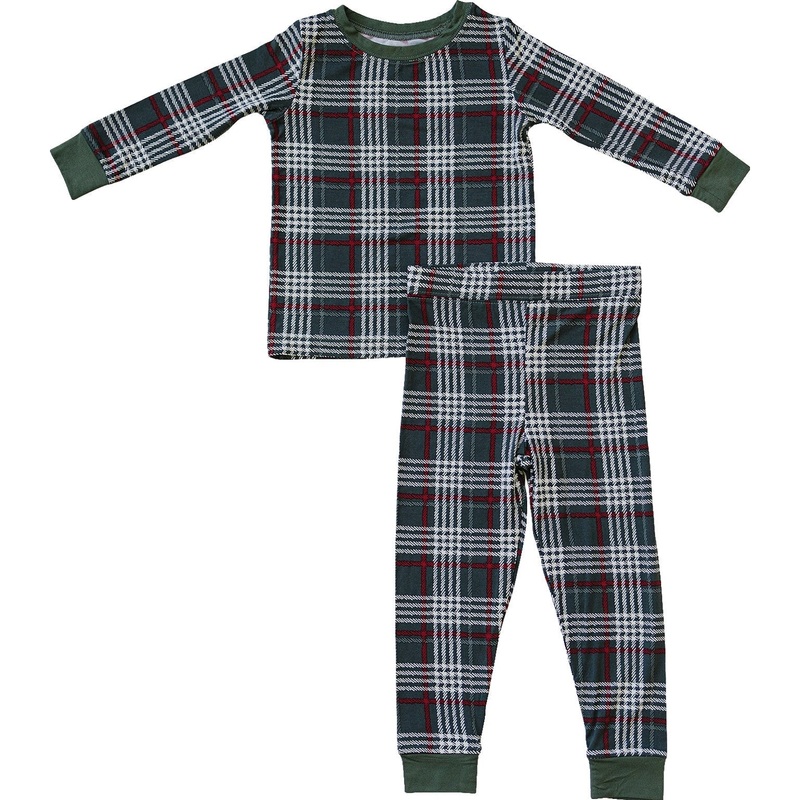 Green Plaid Bamboo Cozy Set|18|2T|3T|4T|5/6|7/8|9/10|11/12