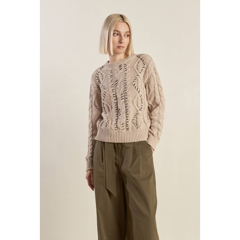 LITTLE BIT IN LOVE SWEATER KNIT TOP