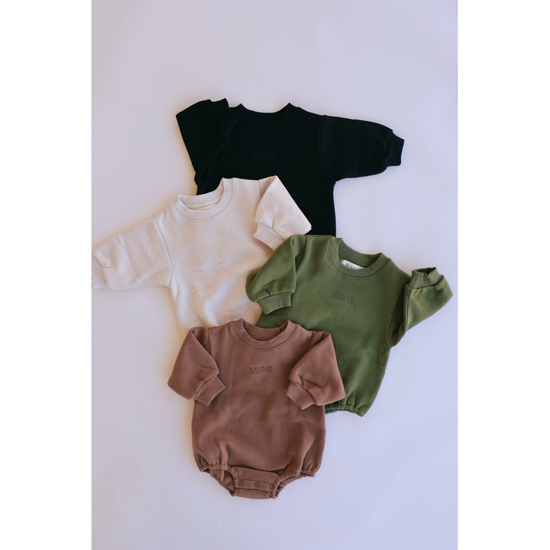 MINI Bubble Onesie|Black|Brown|Emerald|NB|0-3M|3-6M|6-12M