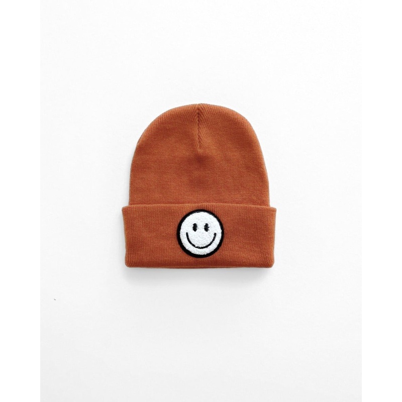 Smiley Beanie | Rust|Baby|Toddler
