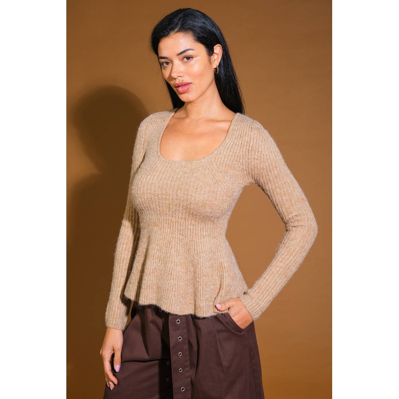 TALKING TO YOU SWEATER TOP|BLACK|S|M|L