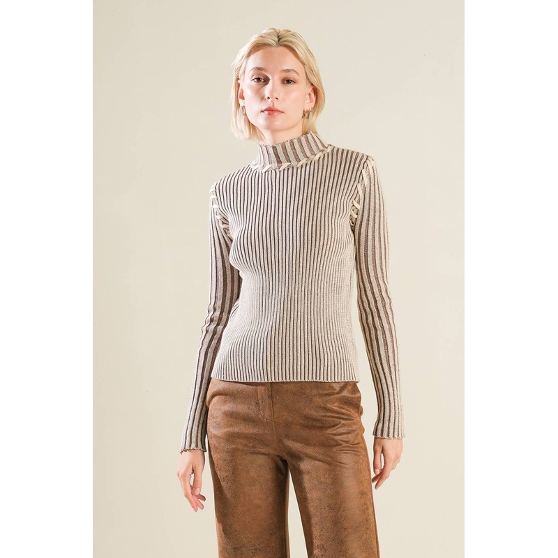 CANDID LOVE SWEATER TOP|NATURAL/BROWN|S|M|L