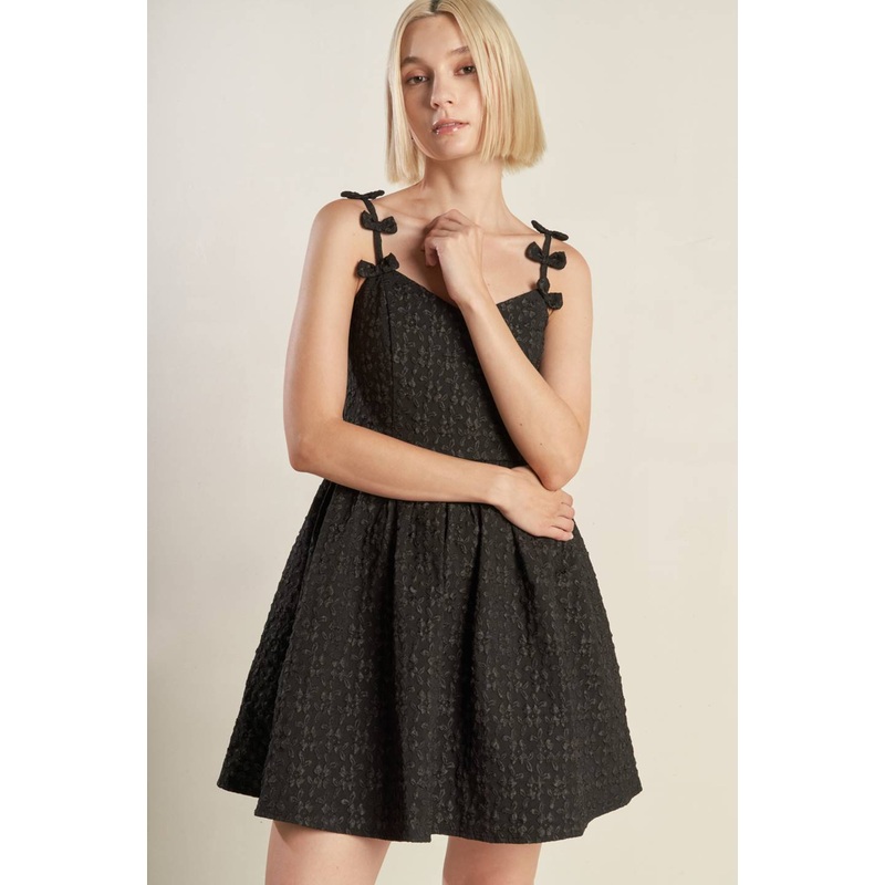 COVETED SWEETNESS WOVEN LACE MIDI DRESS