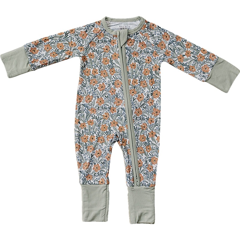 Dainty Meadow Bamboo Zipper|NB|0-3|3-6|6-12|18