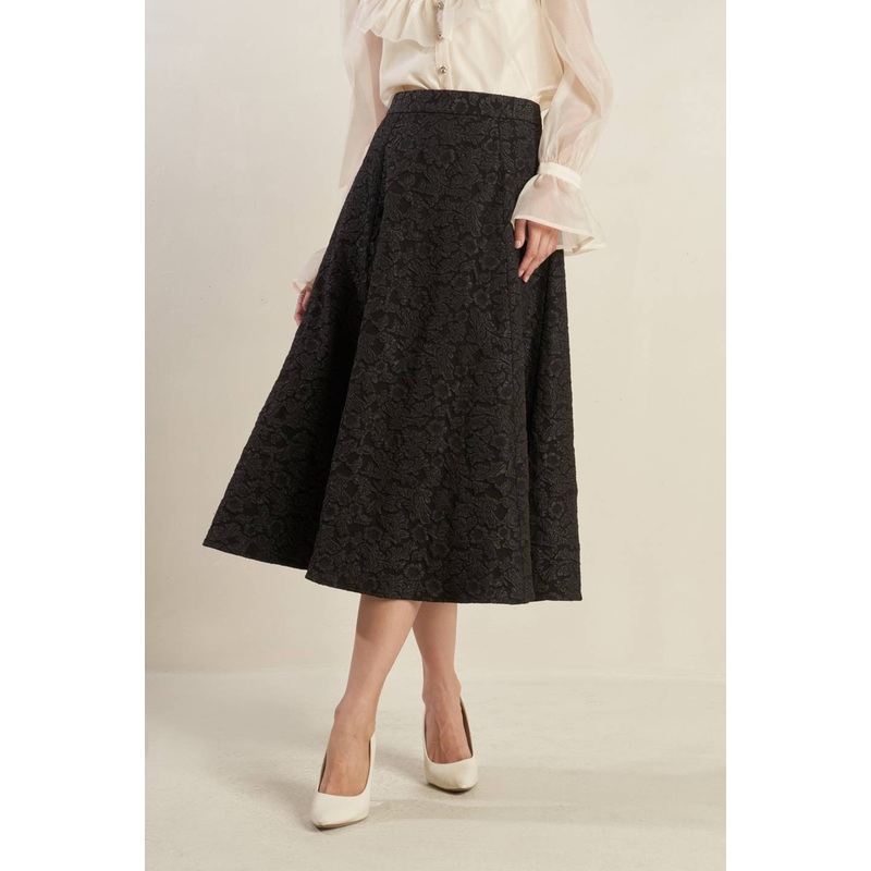 FOREVER DAYDREAMING WOVEN MIDI SKIRT